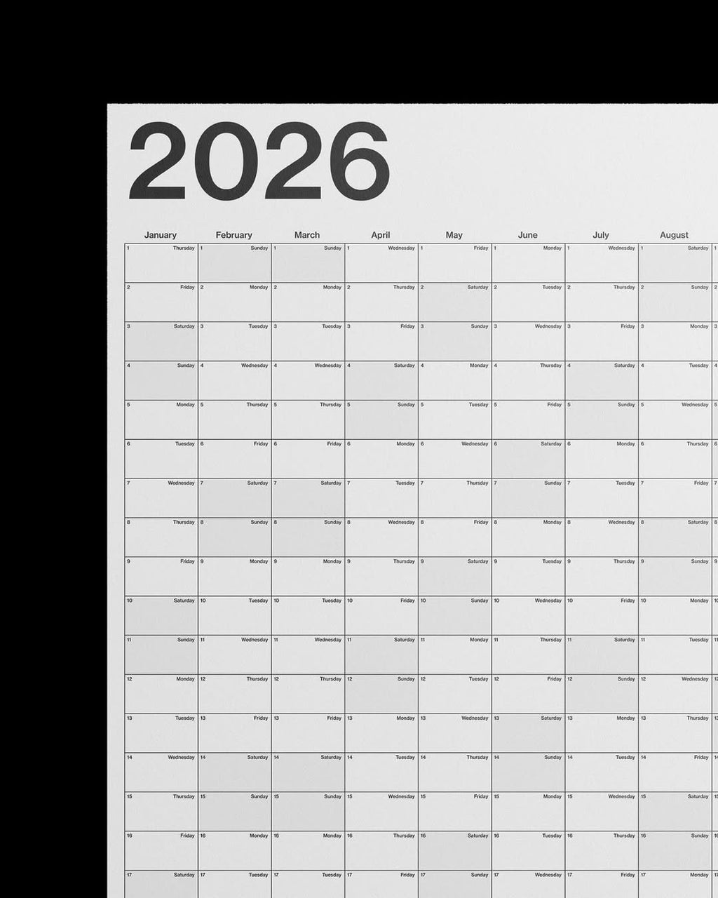 2026 Mivkat Yıllık Takvim